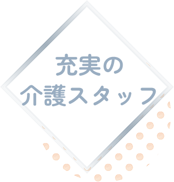 充実の介護スタッフ